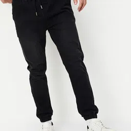 max Carrot Fit Denim Joggers-image-39