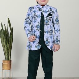BAESD Boys Printed Sherwani Set-39