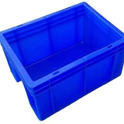 Plastic Multipurpose Plastic Blue Crate 40x30x22CM for Vegetable Fruit Milk Storage 1Pcs Storage Basket-16