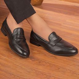 Tresmode Men Leather Loafers-image-67