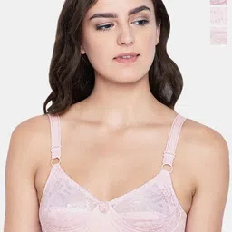Bodycare Pack of 3 Cotton Non Padded Non wired Regular Bra-image-35