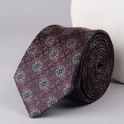 Louis Philippe Men Woven Design Embroidered Tie-picture-25