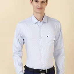 Allen Solly Men Slim Fit Conversational Printed Spread Collar Pure Cotton Formal Shirt-picture-26
