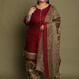 Roly Poly Women Floral Printed Regular Kurta with Salwar & With Dupatta-image-67