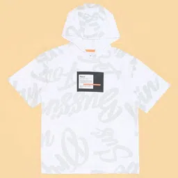 Pantaloons Junior Boys Printed Hooded Applique T-shirt-picture-53