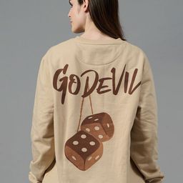 GO DEVIL Women Printed Oversized Sweatshirt-image-52