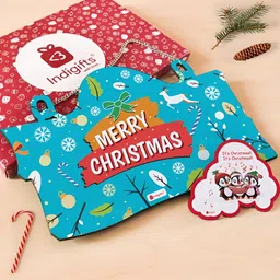 Indigifts Blue Merry Christmas Printed Wall Decor-image-9