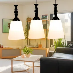 GAUVIK White & Black Ceiling Lamp image 4