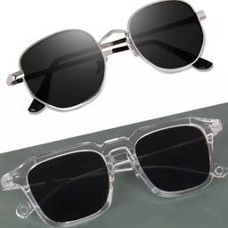 Arzonai Unisex Black Lens & Black Sunglasses with-picture-5