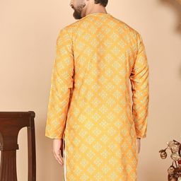 Anouk Rustic Men Geometric Printed Sequinned Kurta image 2