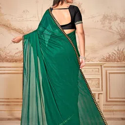 Anouk Rustic Embroidered Poly Chiffon Saree image 5