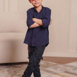 Stuffie Land Boys Classic Striped Casual Shirt-89