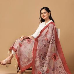 Kaizen TEXO FAB Ethnic Motifs Printed Dupatta image 4