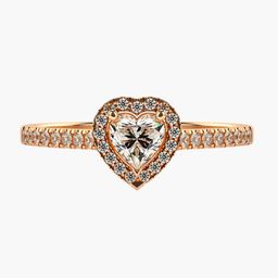 VALANOVA Women 18 Kt Rose Gold Lab Grown 0.68 CT Diamond Rings 1.31gm-image-99
