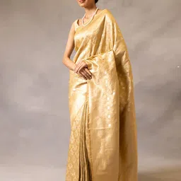 Aldwych Ethnic Motifs Woven Design Zari Banarasi Saree-image-16