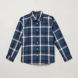 Tommy Hilfiger Boys Tartan Checks Opaque Checked Casual Shirt-image-75