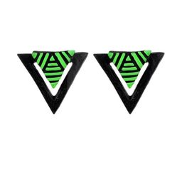 Mridah Triangular Studs Earrings-7