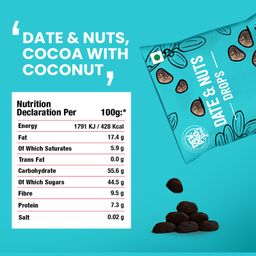 Dev. Pro. Date & Nuts Drops Coconut Cocoa With Fibre Coating Pack of 3 - 40 gm Each image 4
