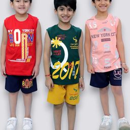 CHANDRIKA Kids-Boys Multi Clothing Set-image-78