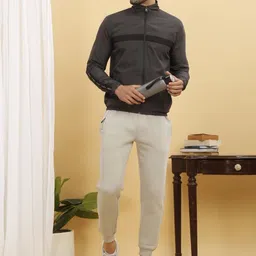 Sweet Dreams Men Mock Collar Long Sleeves Tracksuit-image-67