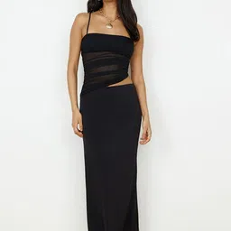StyleCast Women Square Neck Sleeveless Summerwear Crop Top With Skirt Co-Ords-picture-16
