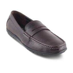 Tresmode Men Leather Loafers-image-93