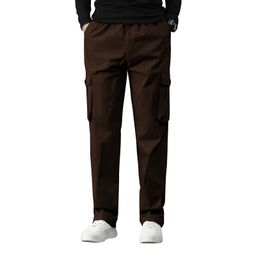 BAESD Men Relaxed High-Rise Cargos Trousers-image-73