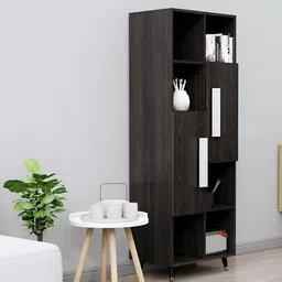 HEXA RED Brown & White Wooden Book Shelf-image-91