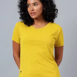 DIDA Women Dry Fit Solid Round Neck T-shirt-image-20