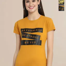 Mast & Harbour Women Typography 3 Printed Applique T-shirt-picture-14