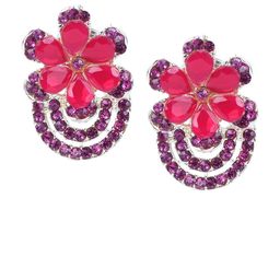 OPUS GEMS Artificial Stones Studded Floral Shaped Studs-image-76