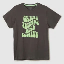 max Boys Typography Printed V-Neck Applique T-shirt-picture-12