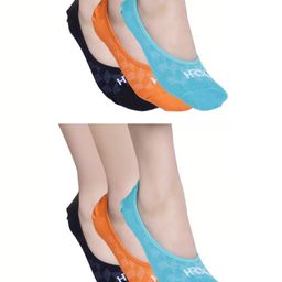 HRX by Hrithik Roshan Unisex Pack Of 6 Checked Shoe-Liner Socks-image-81