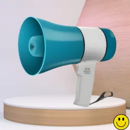 Handheld Megaphone with Siren, Microphone & Rechargeable for Outdoor EventsA307 Megaphone Portable Megaphone Siren Loudspeaker Function &Long Battery BackupU307 Outdoor PA System-10