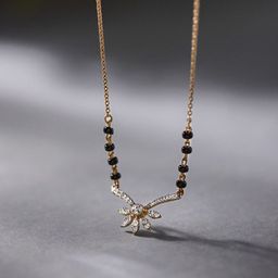 Anouk Gold-Plated Artificial Stones and Beads Mangalsutra image 3