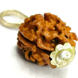 Divine souvenirs Circular Wooden Rudraksh Pendant-image-11