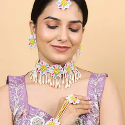 Tipsy closet Women Pink Jewellery Set-image-69