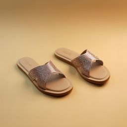 Ozuri Women Embellished Open Toe Flats-64