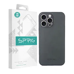 SPRIG Matte Leather iPhone 15 Pro Max Mobile Back Case-40