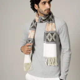 Ravaiyaa - Attitude Is Everything Geometric Print Men Muffler-image-65