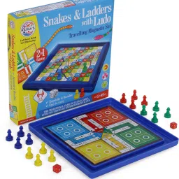 Snakes & Ladders with Ludo (1202) Travelling Magnetic Set Party & Fun Board Game-22