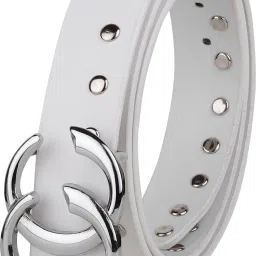 Women Casual White Artificial Leather Belt-image-58