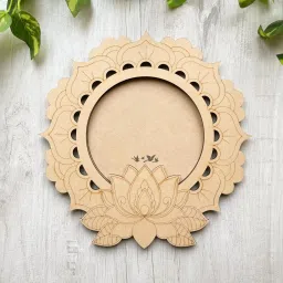 Wooden MDF Pooja Thali Platter Abstract Design Wooden Cut-outs-image-65