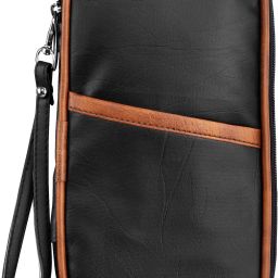 Women Black, Tan Wristlet-image-13