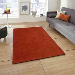 presto Orange Solids Hand Tufted Wool 2 X 5 Feet Carpet-picture-18