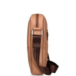 Sassora Unisex Textured Leather Structured Messenger Bag image 2