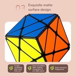 Cubelelo Drift Axis (Tiled) 3x3 Magic Cube Puzzle | Unique Shape Mod with Premium Design, Smooth Finish Toy for Intermediate & Advanced Solvers | Toys for Adults & Kids Girls Boys Ages 7-14 Years Old image 5