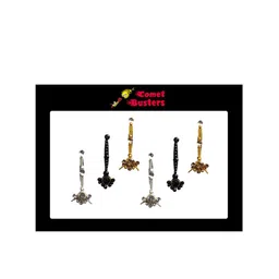 Comet Busters Set of 6 Stone-Studded Designer Bindis - Multicoloured image 2