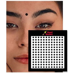 Comet Busters 156 Pcs Reusable Designer Bindis - Black image 2