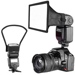 FND Mini Silver White Flash with softbox Diffuser Reflector for Camera Flash Diffuser Set for DSLR Cameras image 1